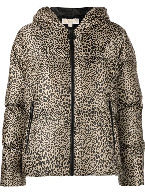 michael kors animal print leather jacket